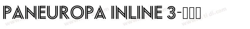 Paneuropa Inline 3字体转换